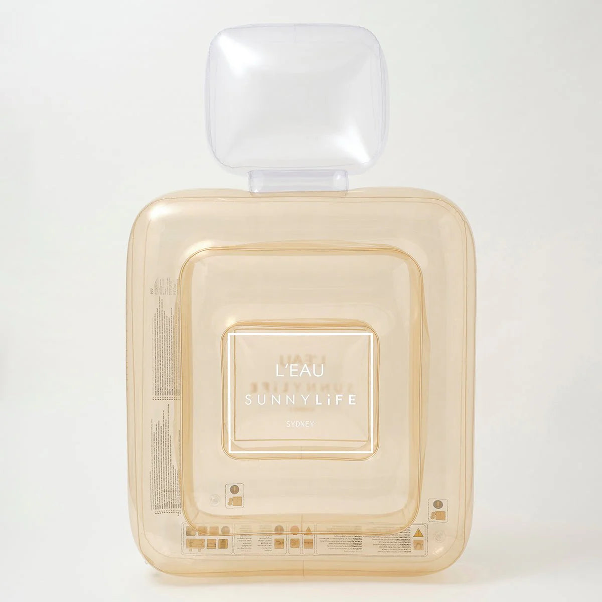 SUNNYLiFE Champagne Color Inflatable Luxe Lie-On Float Parfum