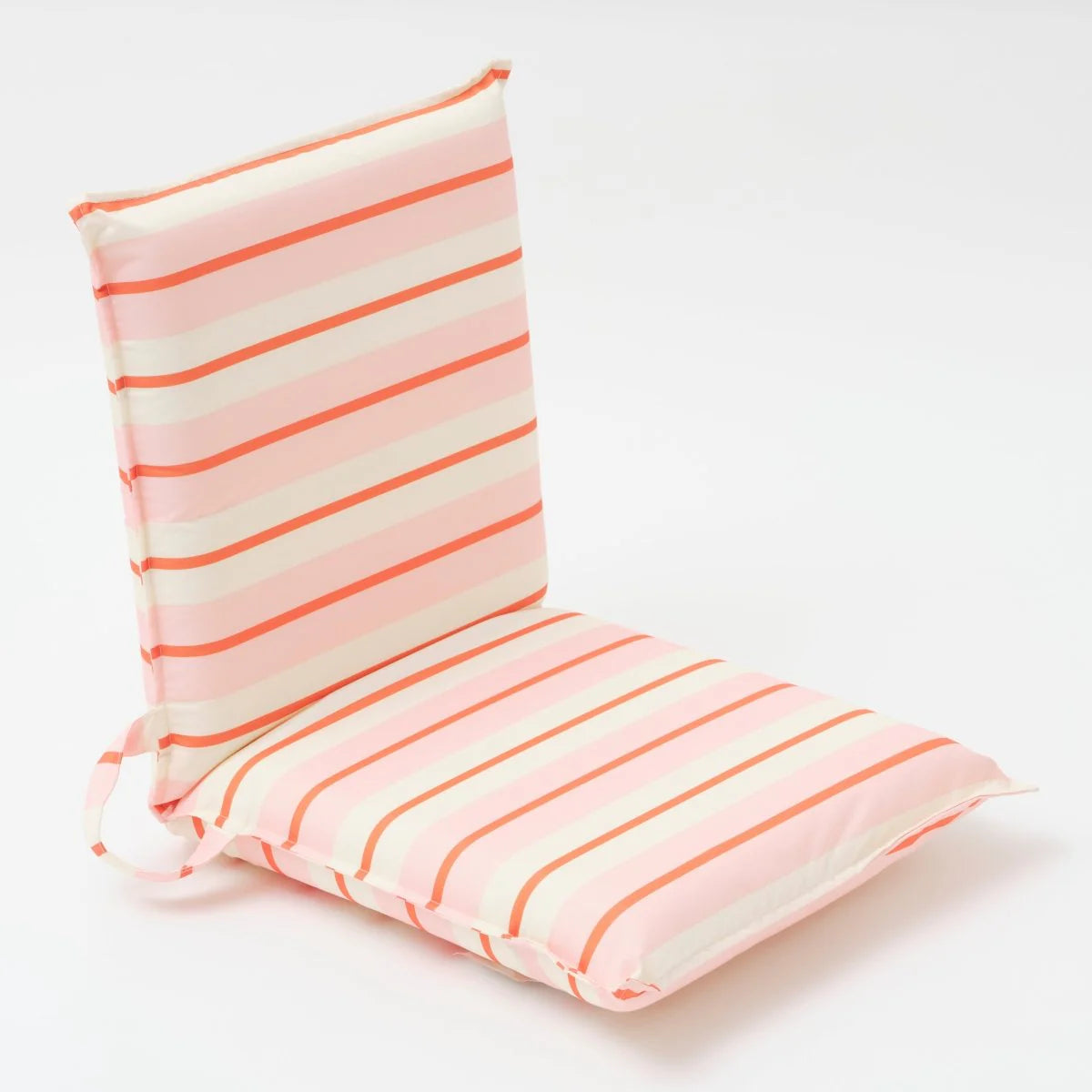 SUNNYLiFE Folding Seat Summer Stripe Strawberry Sorbet