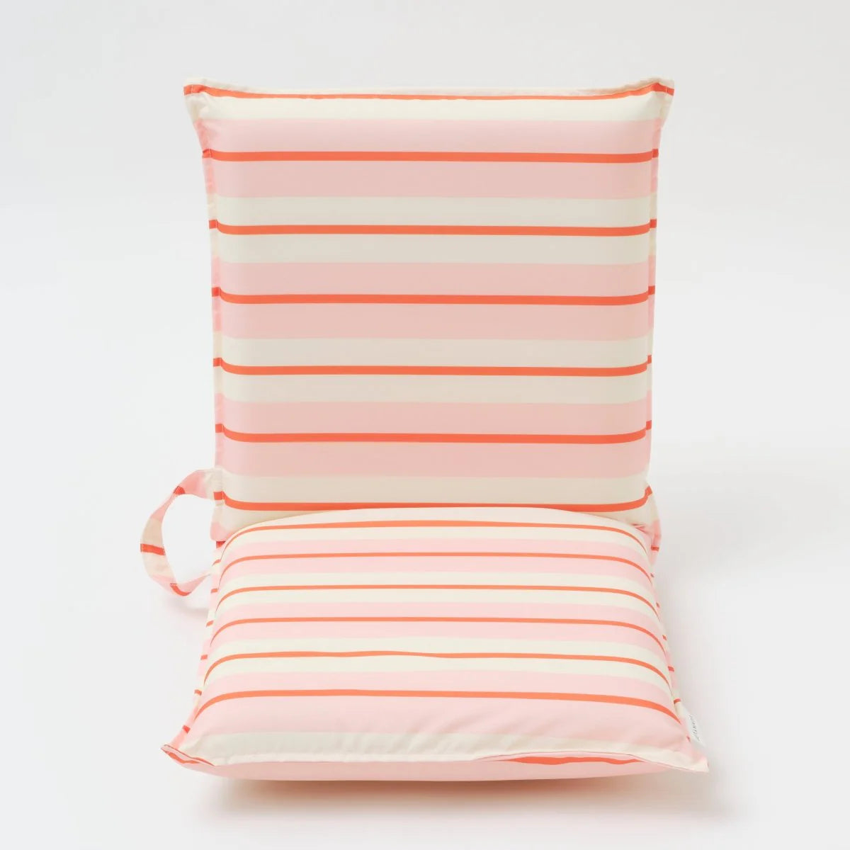 SUNNYLiFE Folding Seat Summer Stripe Strawberry Sorbet