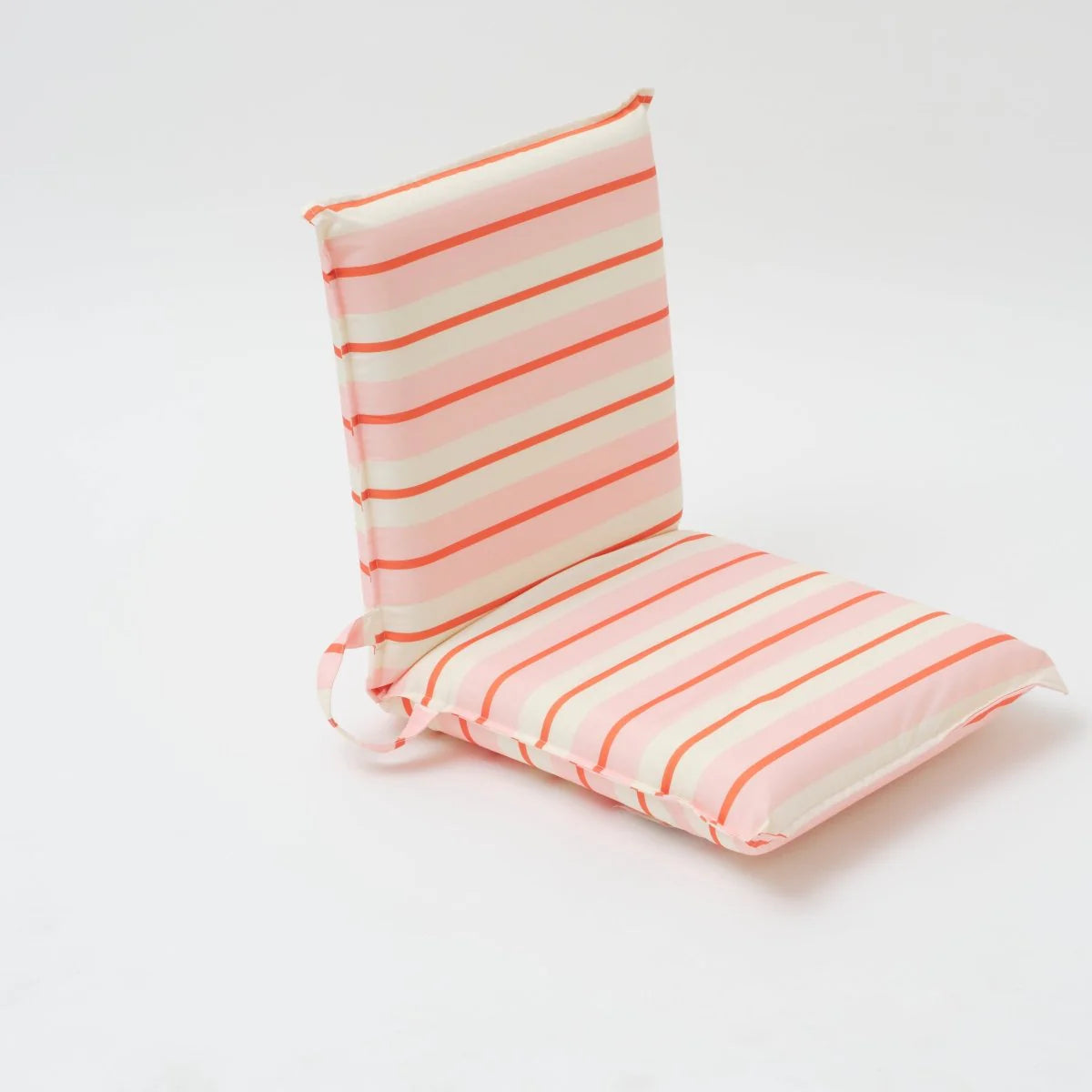 SUNNYLiFE Folding Seat Summer Stripe Strawberry Sorbet