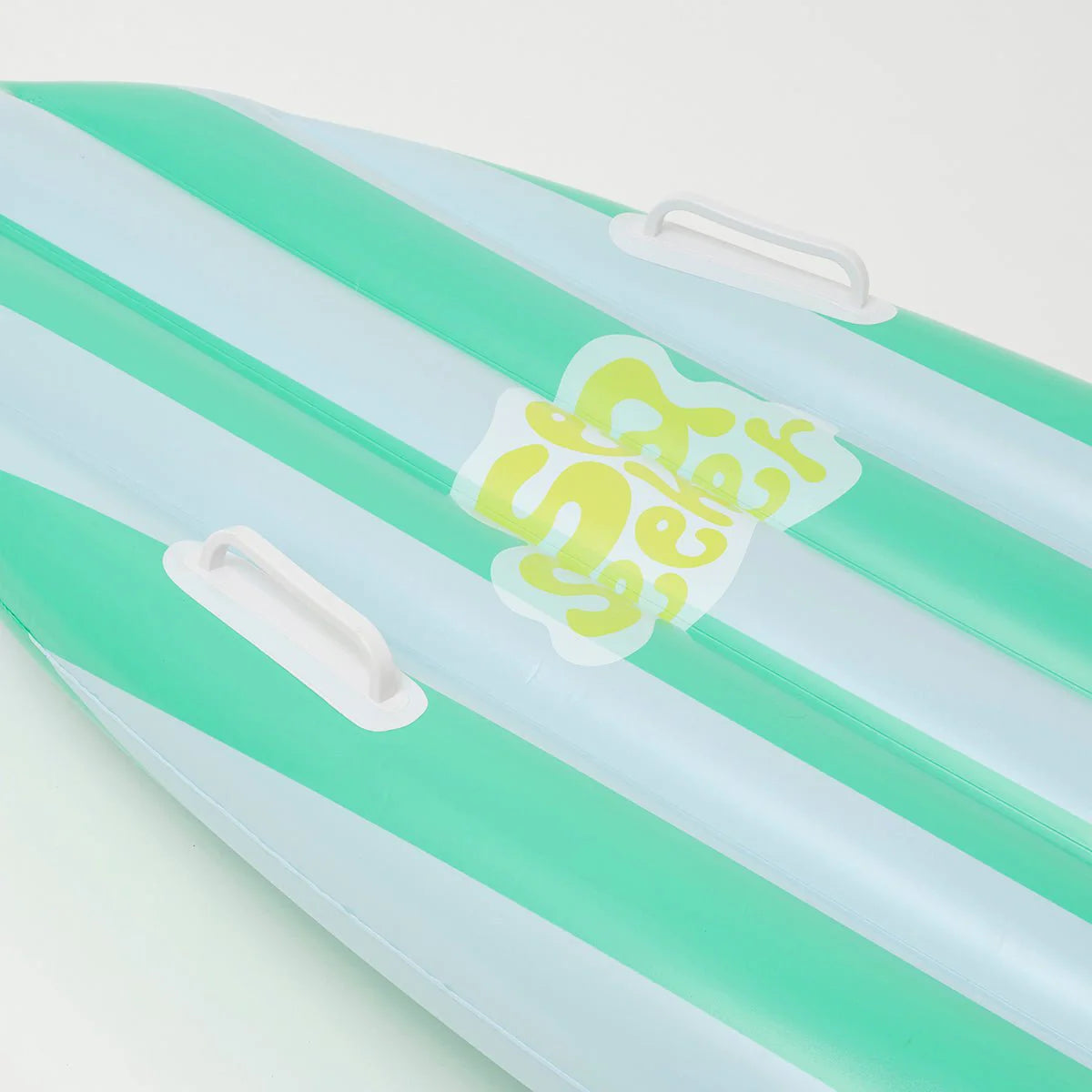 SUNNYLiFE Green And White Color Inflatable Ride With Me Surfboard Float Sea Seeker Ocean