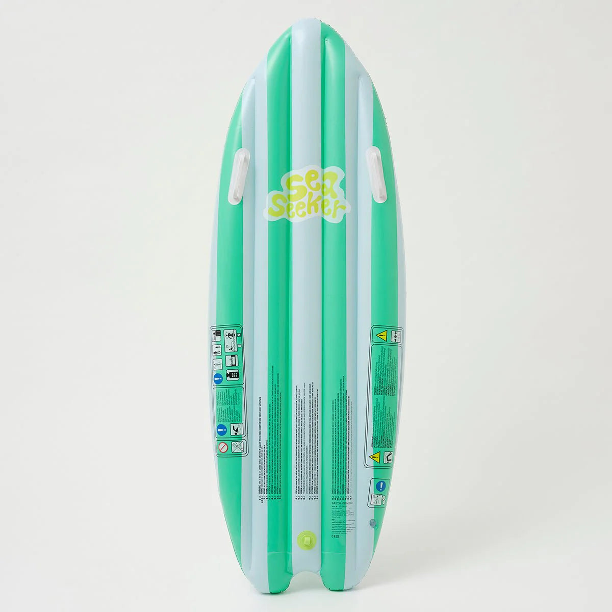 SUNNYLiFE Green And White Color Inflatable Ride With Me Surfboard Float Sea Seeker Ocean