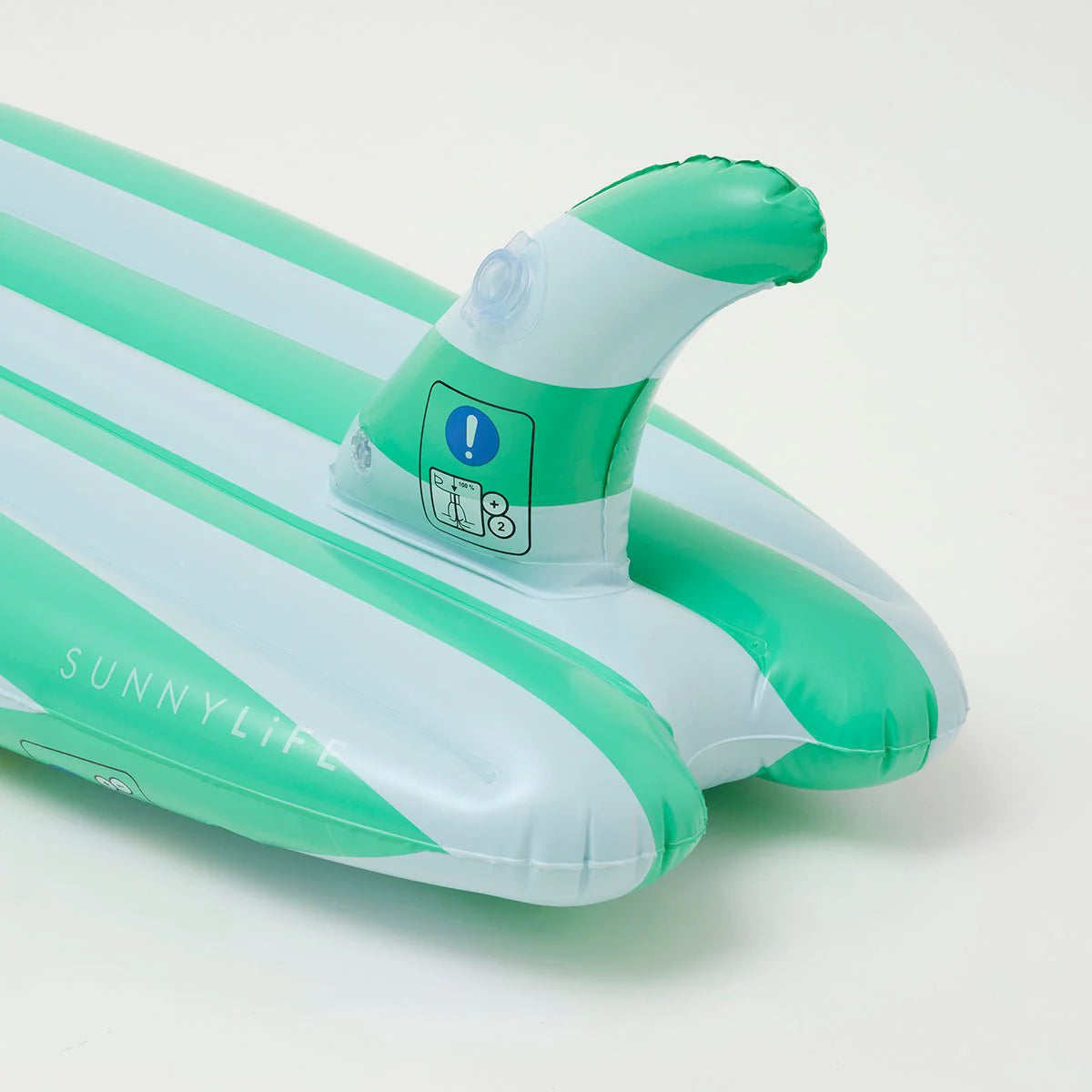SUNNYLiFE Green And White Color Inflatable Ride With Me Surfboard Float Sea Seeker Ocean
