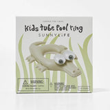 SUNNYLiFE Kids Pool Ring Cookie the Croc Khaki