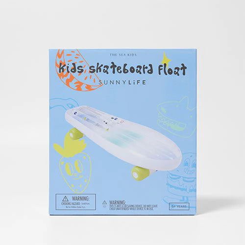 SUNNYLiFE Kids Skateboard Float The Sea Kids Blue-Lime