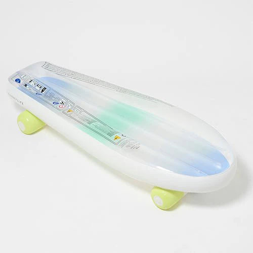 SUNNYLiFE Kids Skateboard Float The Sea Kids Blue-Lime