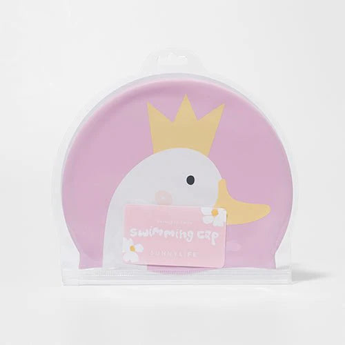 SUNNYLiFE Kids Swimming Cap Princess Swan Multi