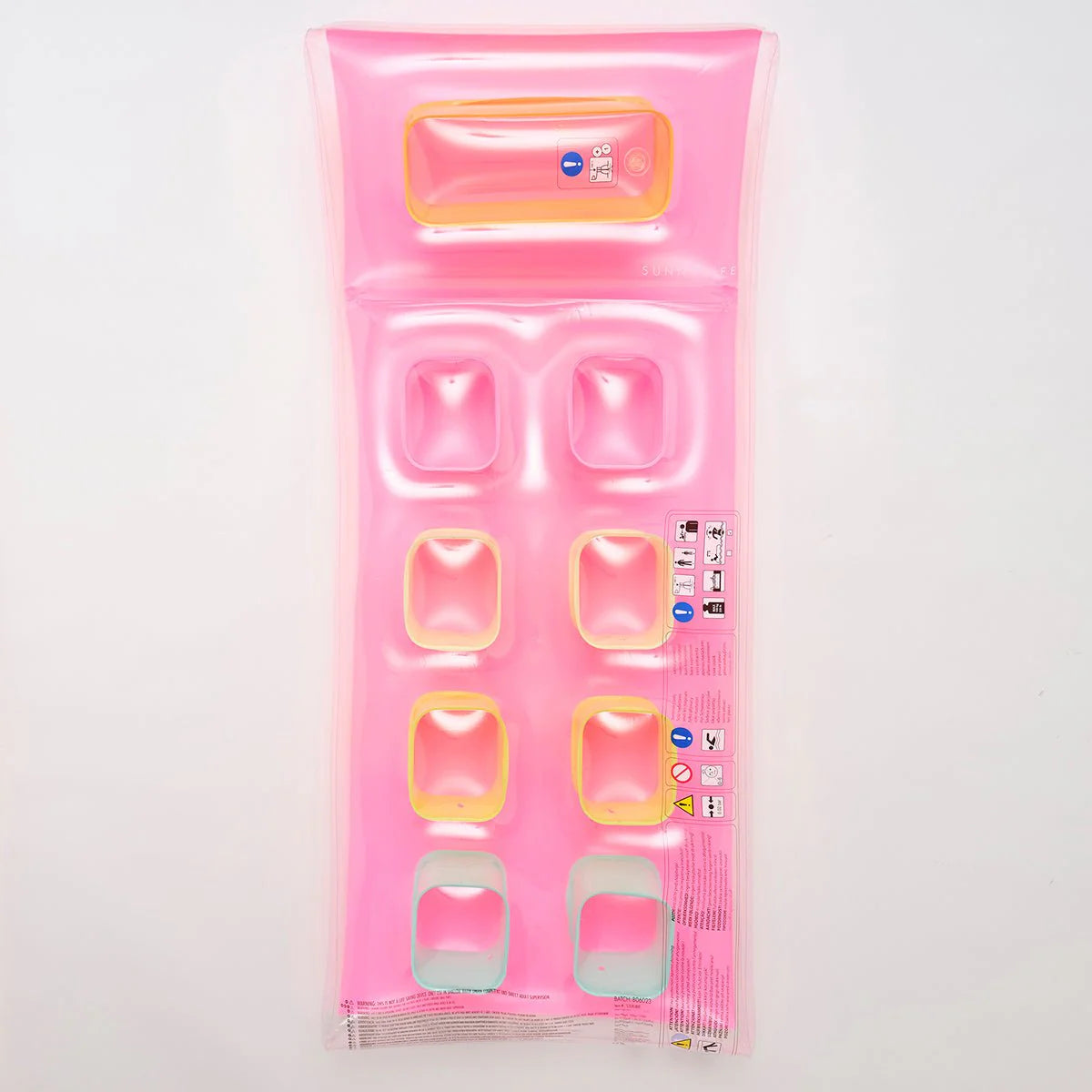 SUNNYLiFE Multicolor Inflatable Retro Lie-On Flash Back