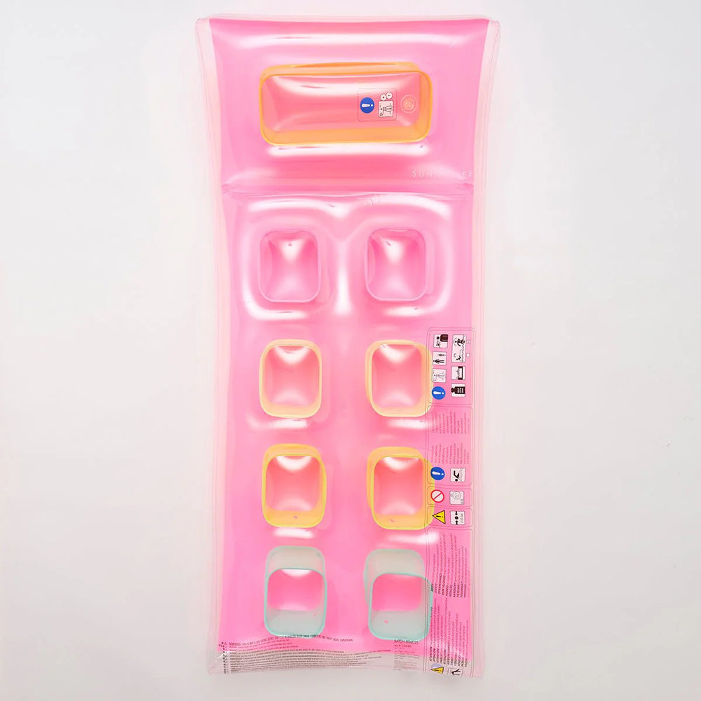 SUNNYLiFE Multicolor Inflatable Retro Lie-On Flash Back