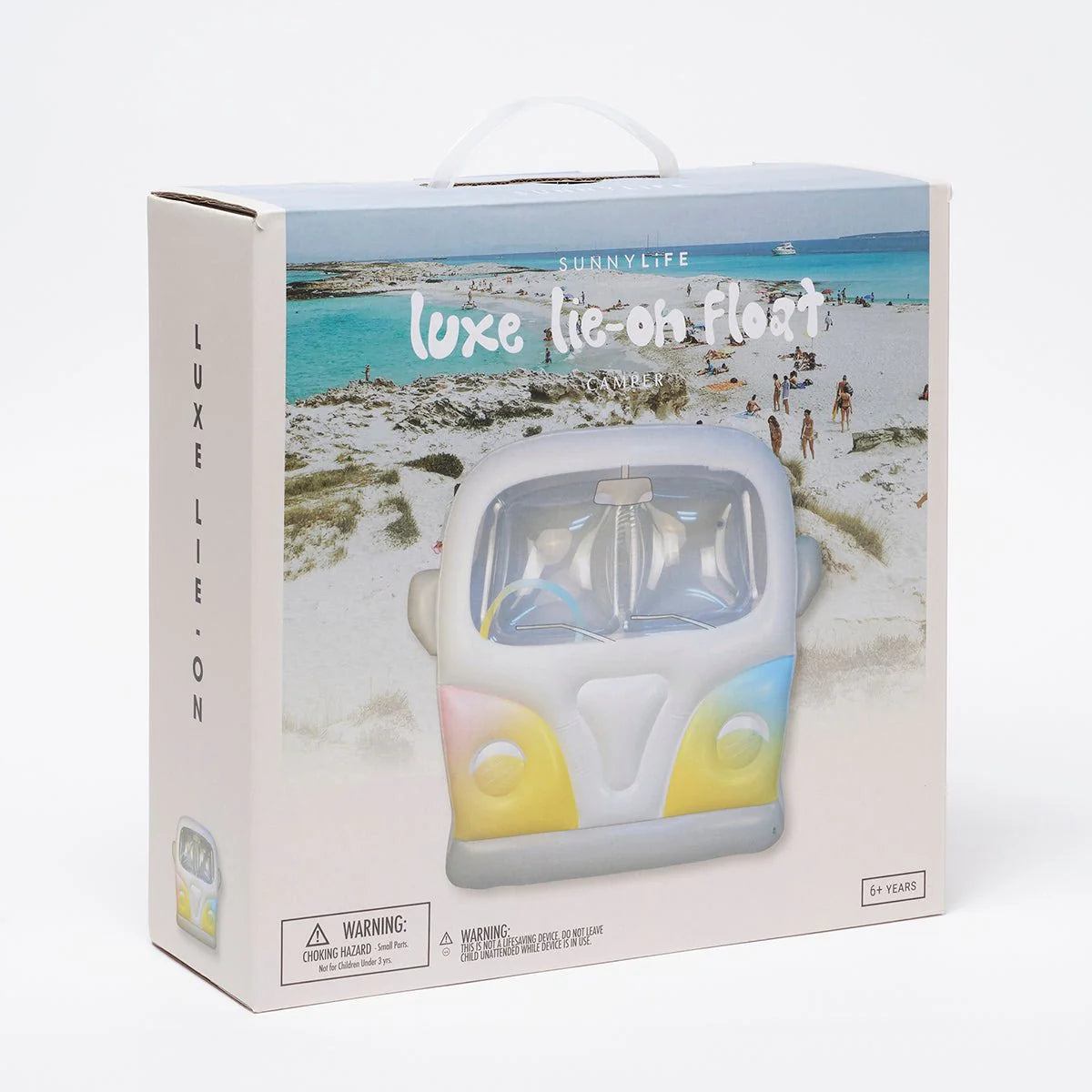 SUNNYLiFE Ombre Color Inflatable Luxe Lie-On Float Camper