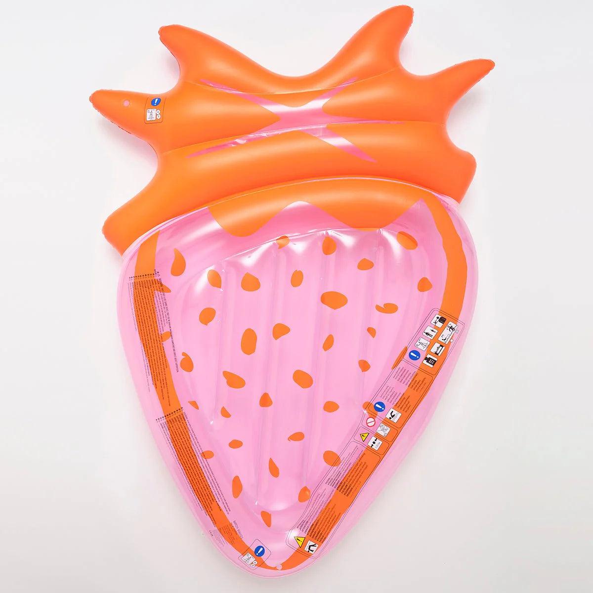 SUNNYLiFE Pink Color Inflatable Luxe Lie-On Float Strawberry Pink Berry