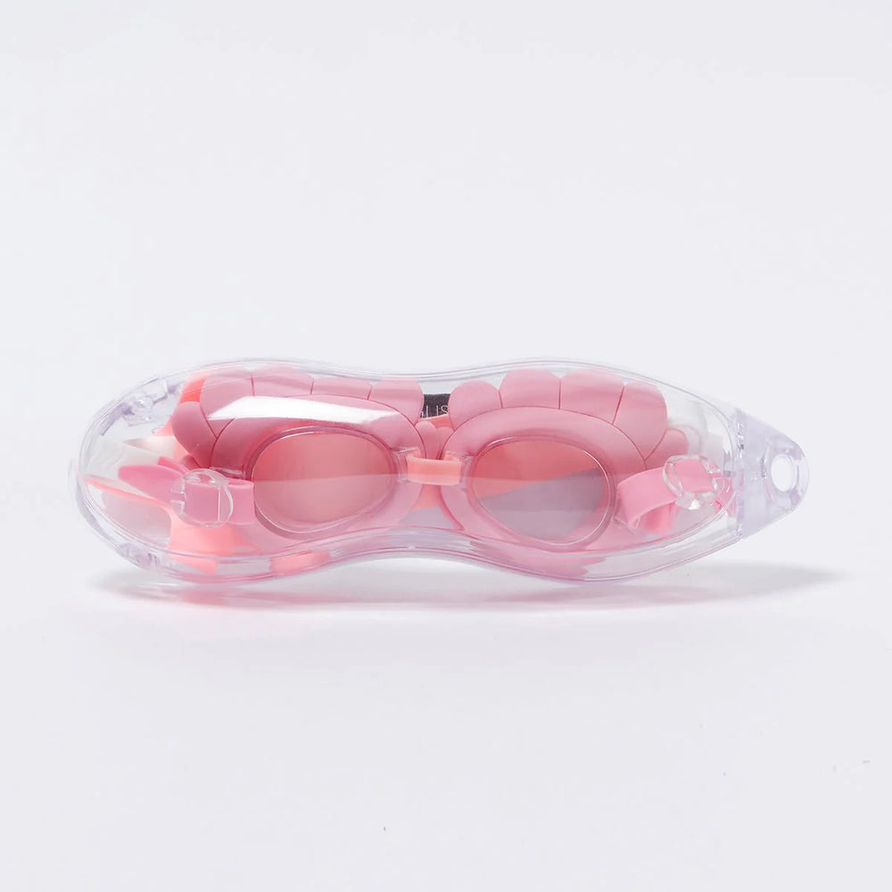 SUNNYLiFE Pink Color Mini Swim Goggles for Kids Ocean Treasure Rose