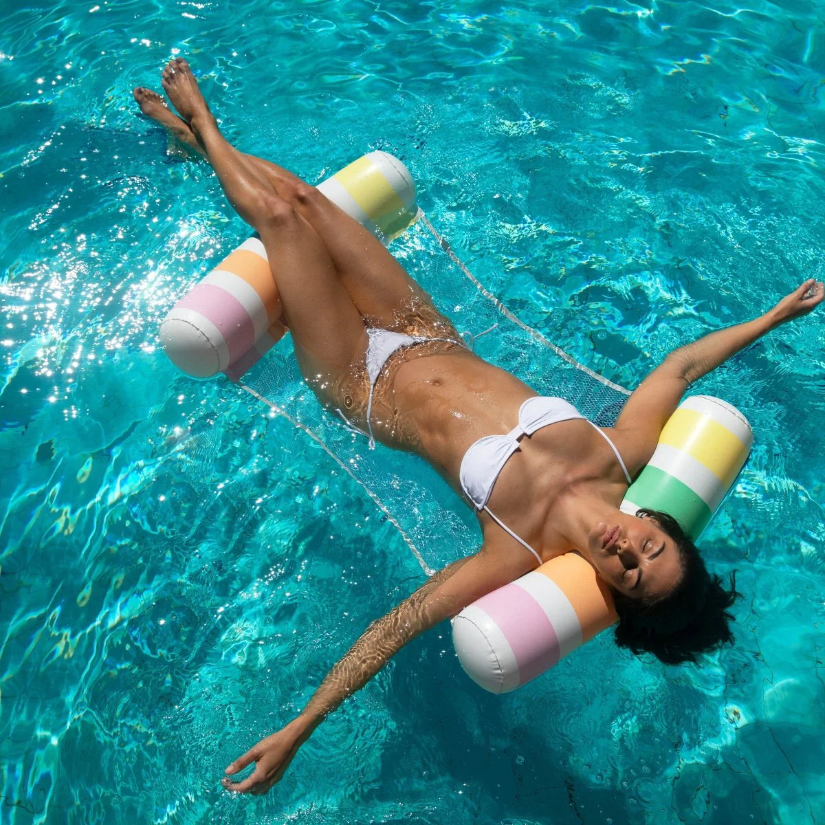 SUNNYLiFE Pool Side Hammock Float Pastel Gelato