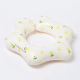 SUNNYLiFE Sunflower Print Inflatable Kiddy Pool Ring Mima the Fairy Lemon