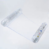 SUNNYLiFE Transparent Inflatable Bolster Hammock Float Glitter