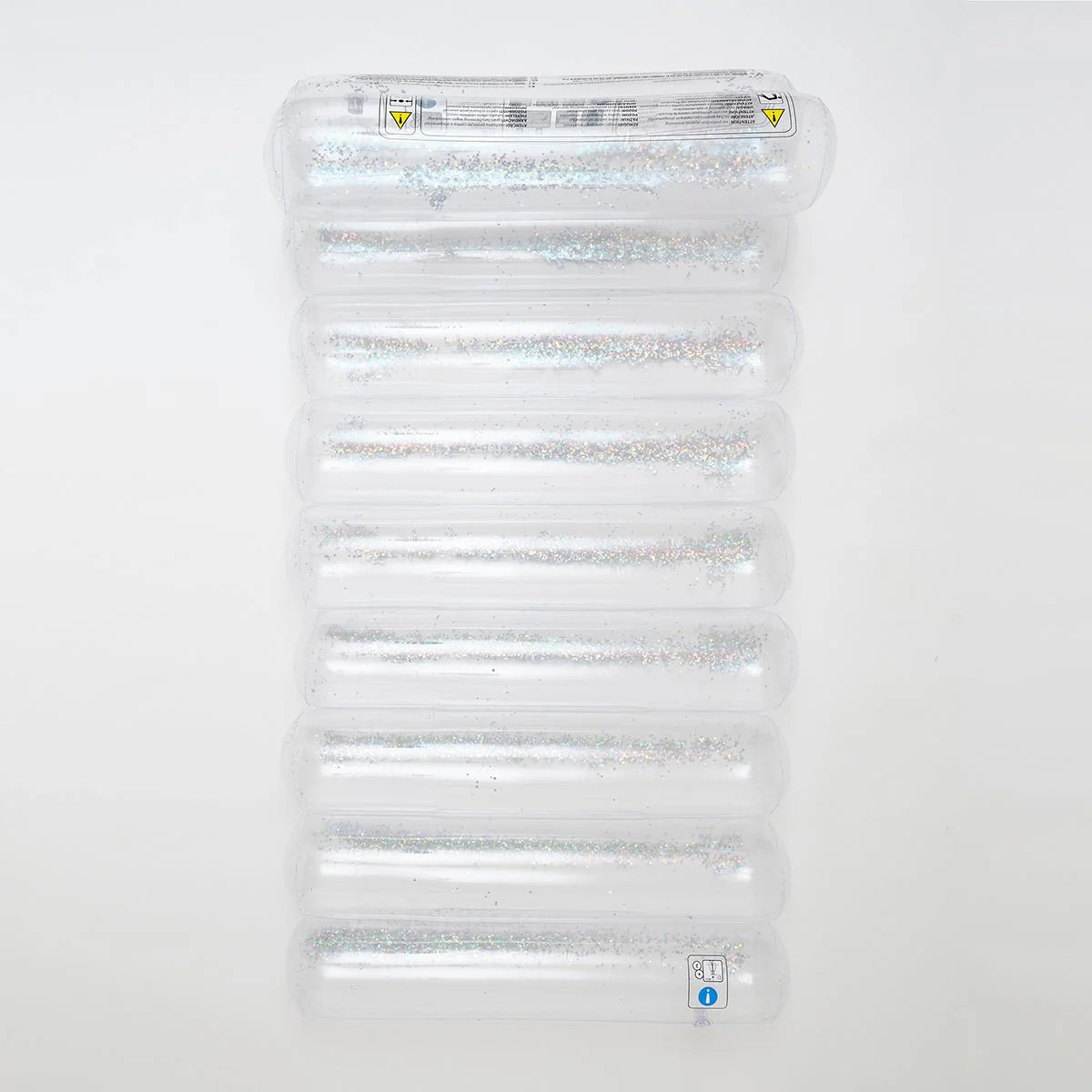 SUNNYLiFE Transparent Inflatable Glitter Lilo Float Tube
