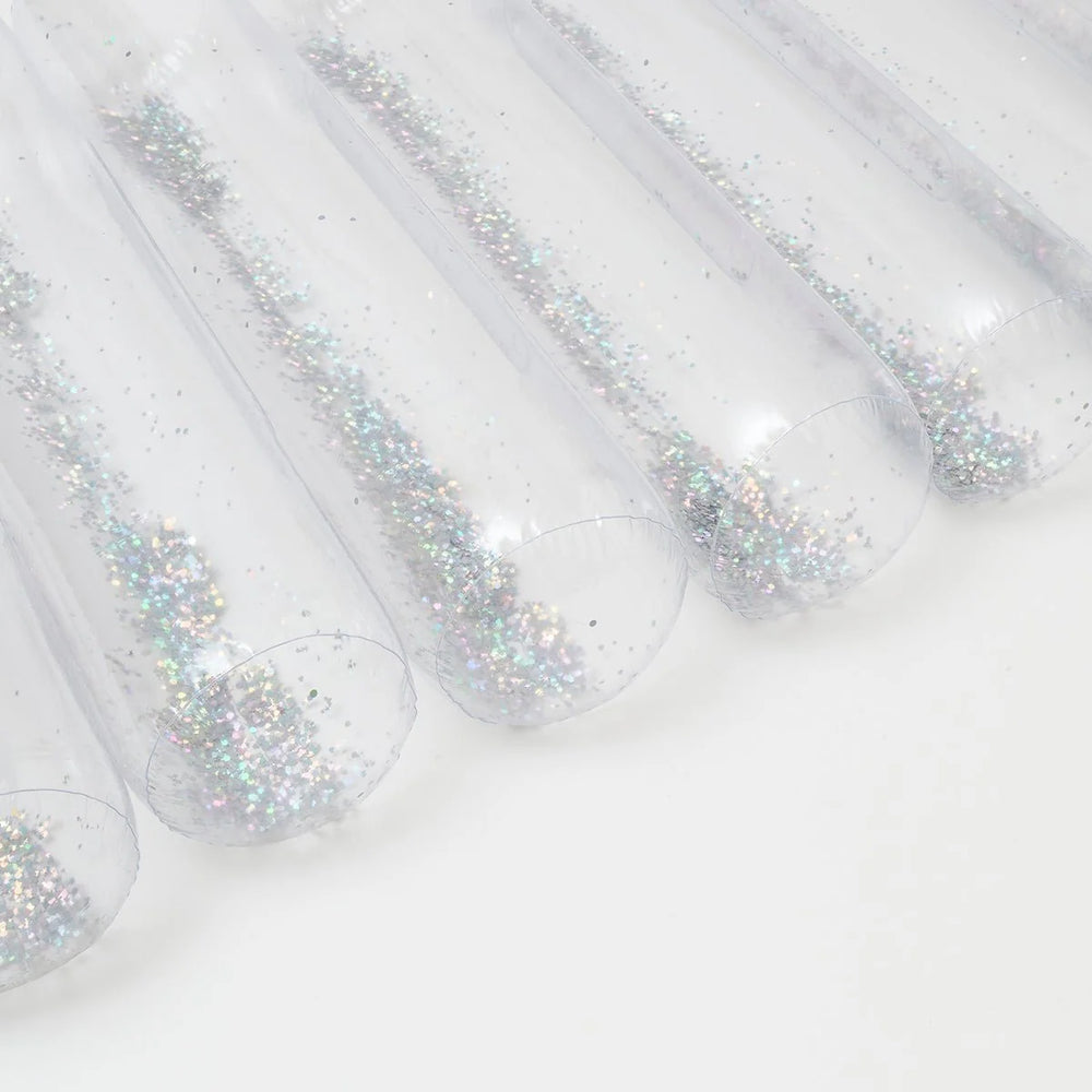 SUNNYLiFE Transparent Inflatable Glitter Lilo Float Tube