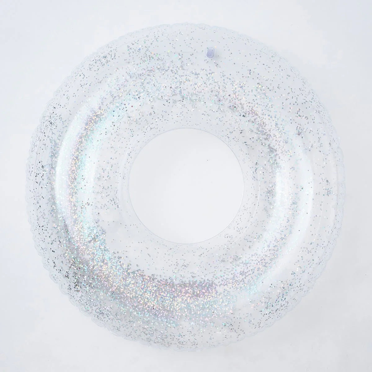 SUNNYLiFE Transparent Inflatable Pool Ring Glitter