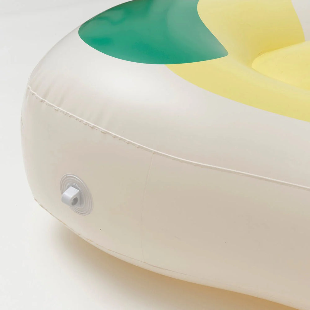 SUNNYLiFE Yellow Color Inflatable Luxe Lie-On Float Limon