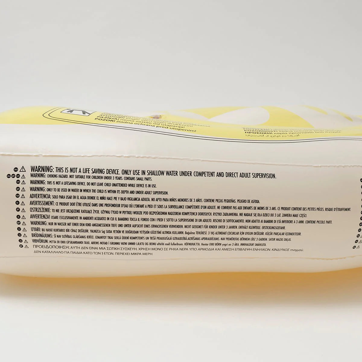 SUNNYLiFE Yellow Color Inflatable Luxe Lie-On Float Limon