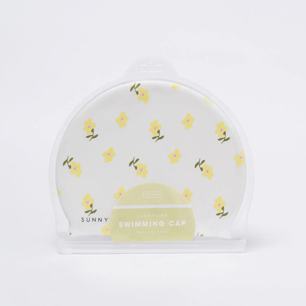 SUNNYLiFE Yellow Color Shaped Swimming Cap Mima The Fairy Lemon