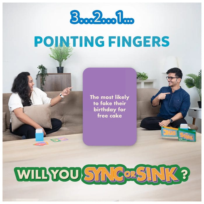 Sync or Sink - Hilarious Family Card Game for Kids