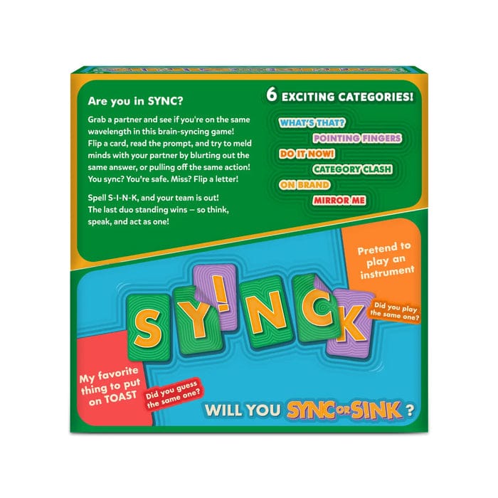 Sync or Sink - Hilarious Family Card Game for Kids