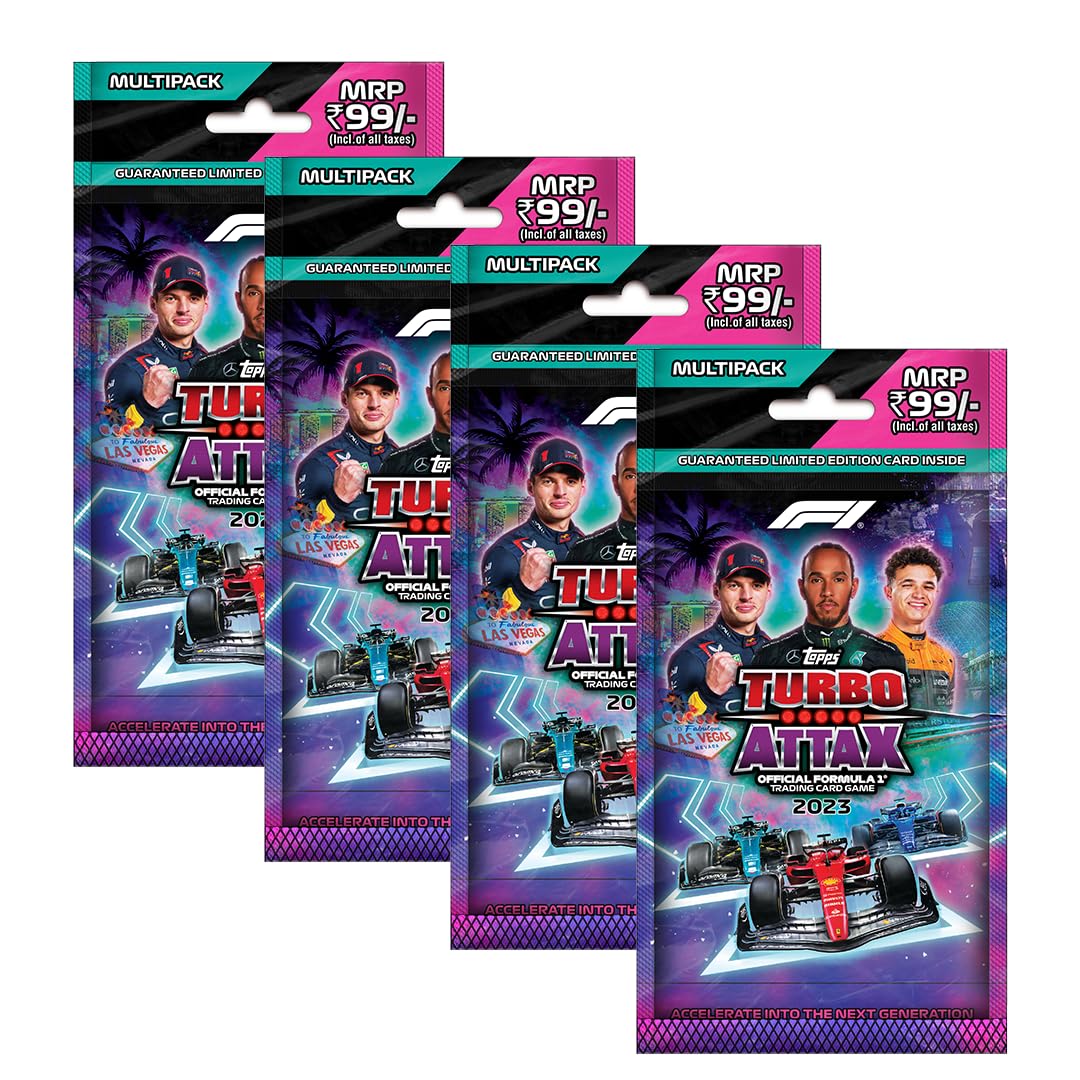 Topps F1 Turbo Attax Collectible Card Game Flow Pack of 21 Cards