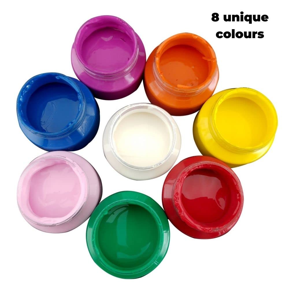 Toykraft 8 in 1 Washable Finger Paints
