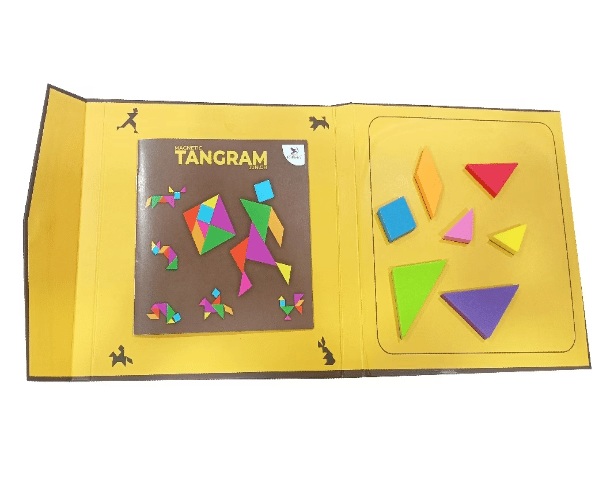 Toykraft Magnetic Tangram Junior - Magnetic Tile Puzzle Game