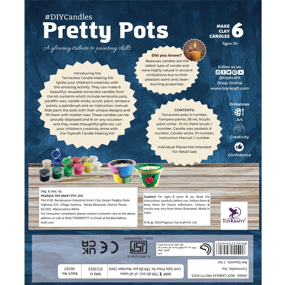 Toy Kraft Candles From Pretty Pots
