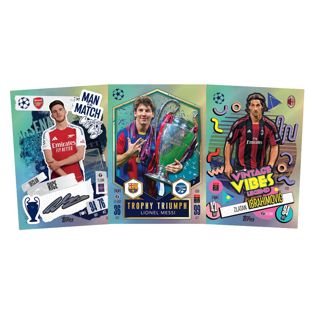 Topps UEFA Champions League Match Attax 24/25 Trading and Collectible Card Game 20 Cards Pack