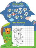 Dreamland Publications - Step into the Animal Kingdom- Activity and Colouring Fun Book for Age 4+