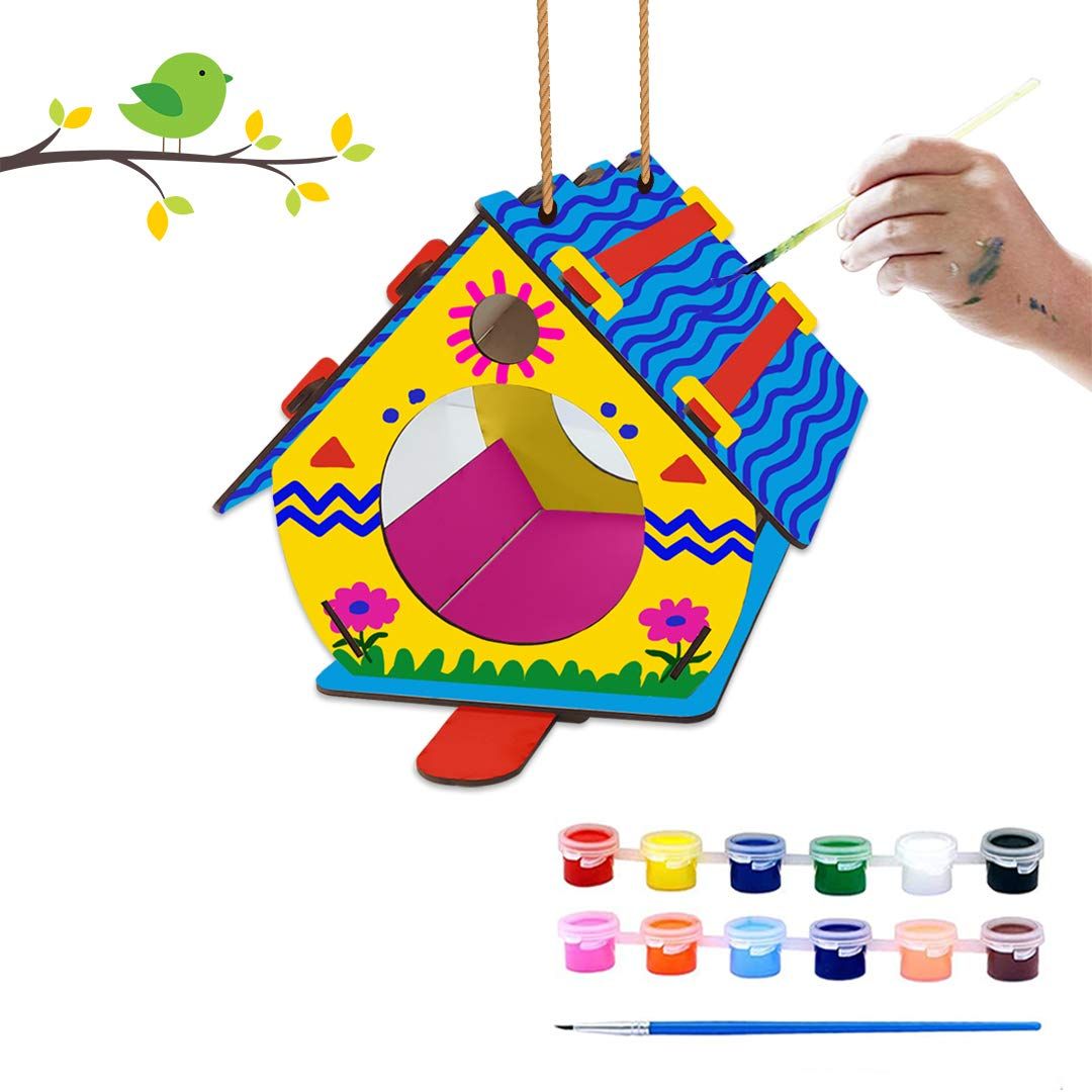 Webby DIY Wooden Build and Paint Bird House