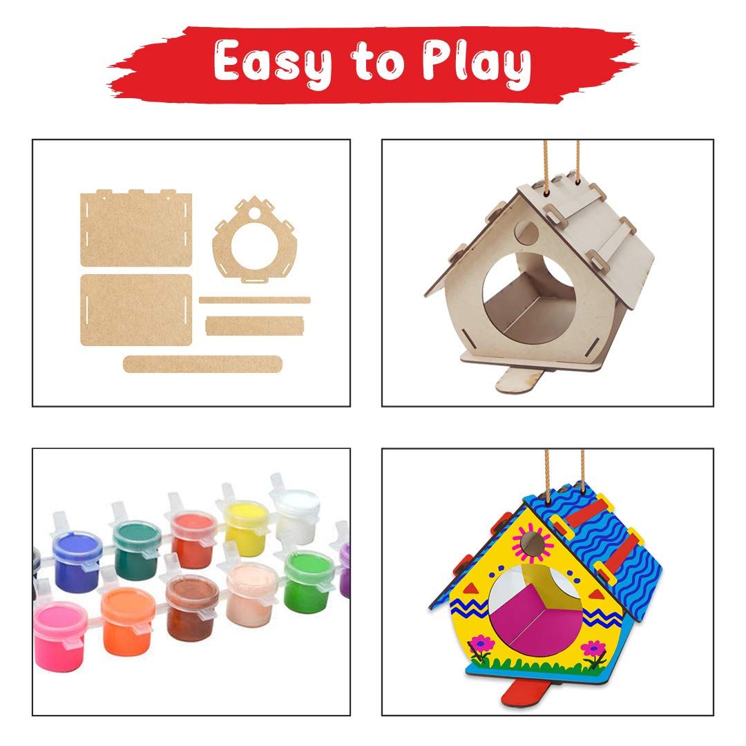 Webby DIY Wooden Build and Paint Bird House