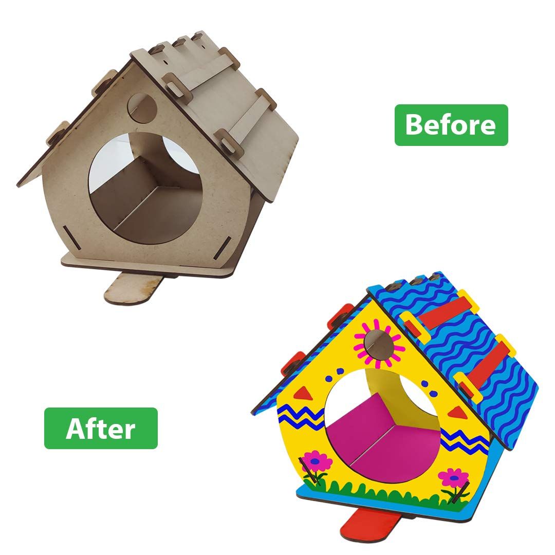 Webby DIY Wooden Build and Paint Bird House