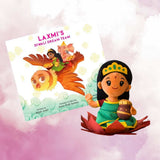 Modi Toys Laxmi Devi Small Mantra Singing Plush (7 Inch) And Laxmi's Diwali Dream Team Book