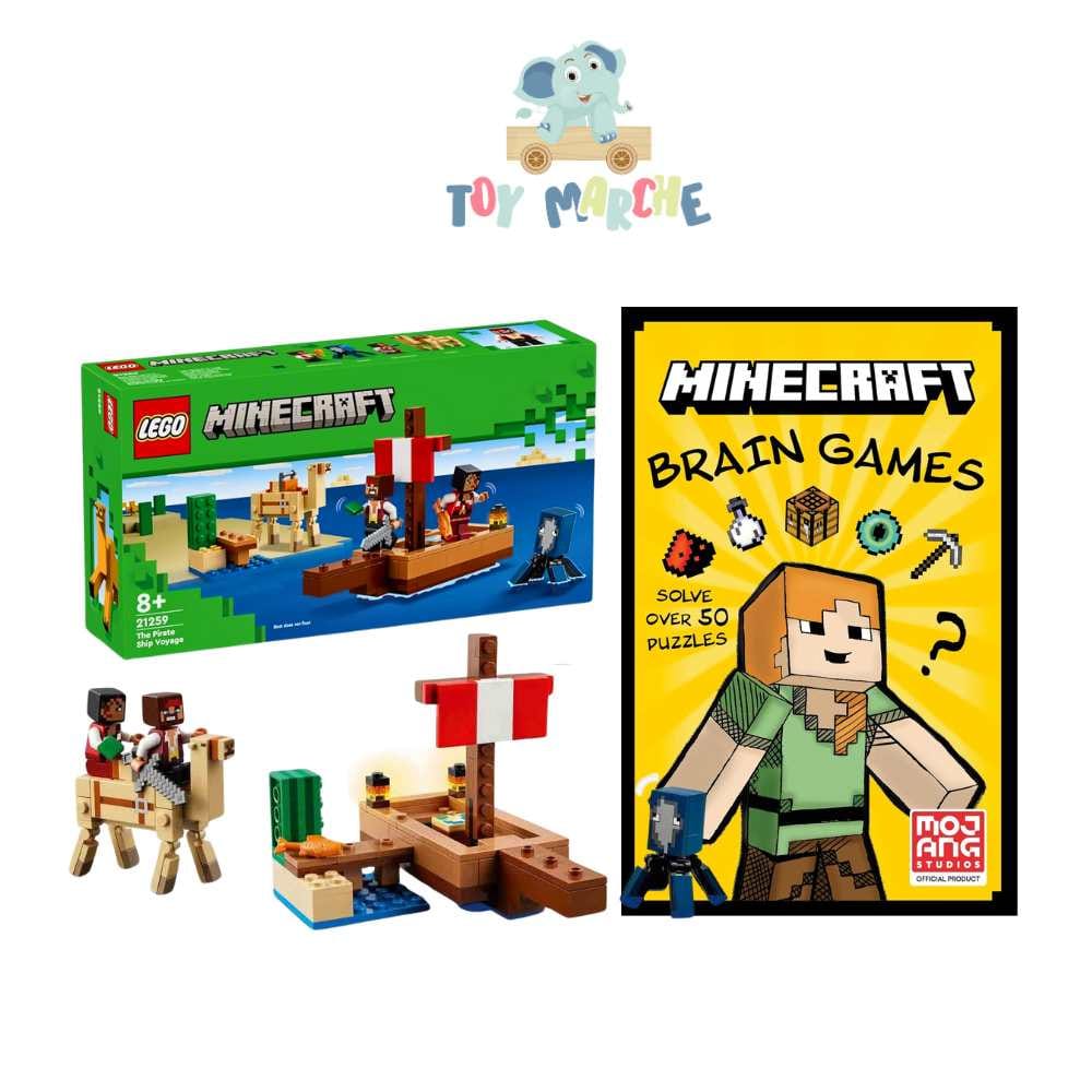 Lego Minecraft 21259 The Pirate Ship Voyage And Minecraft Brain Games