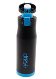 Youp Blacky Thermo Steel Bottle 600 ml - Blue