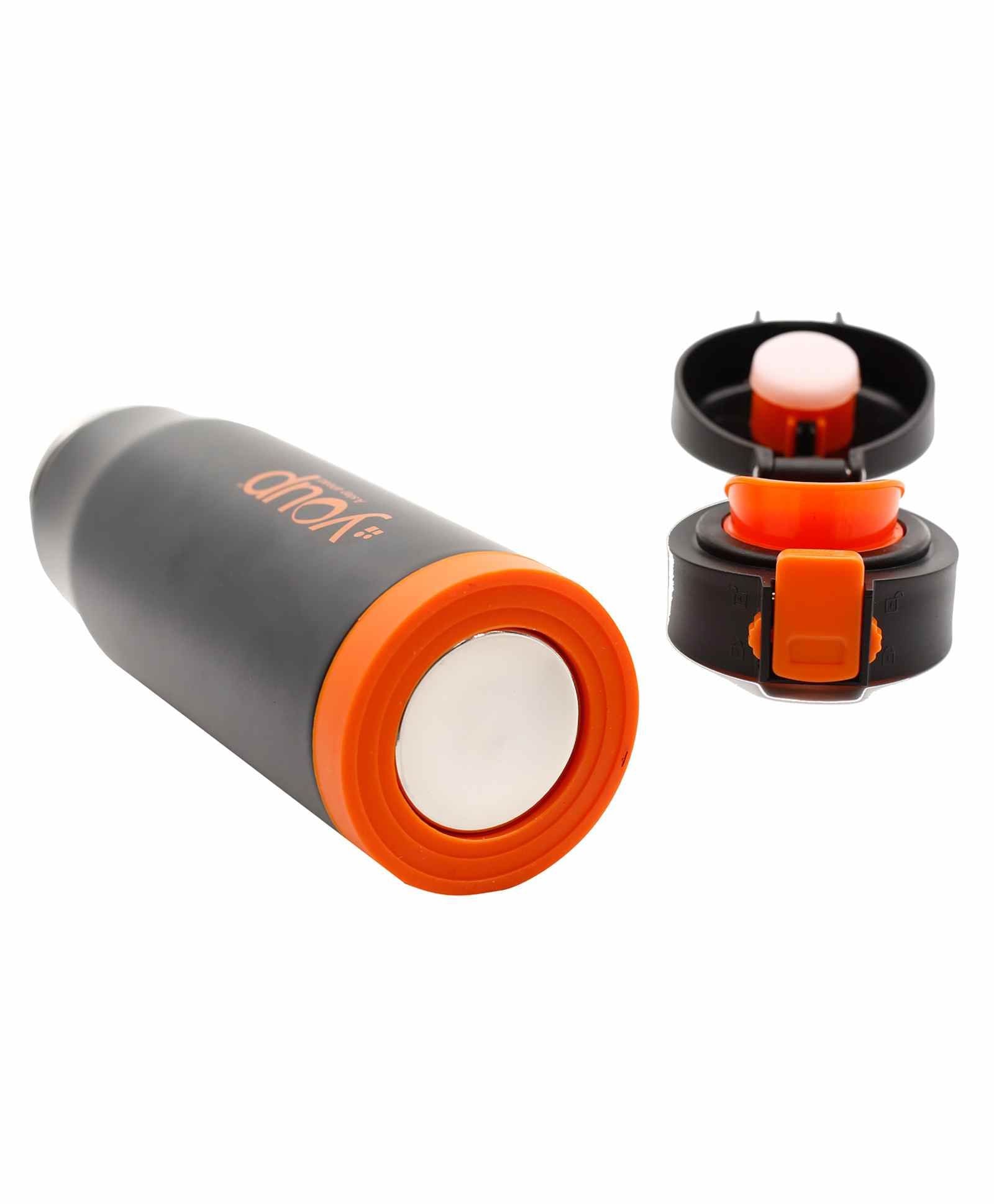 Youp Blacky Thermo Steel Bottle 600 ml - Orange