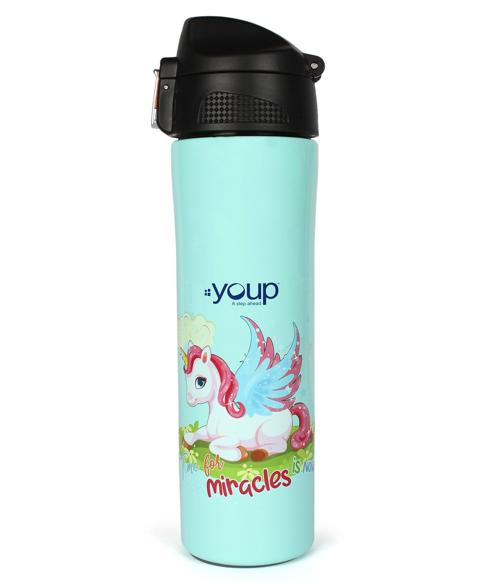 Youp Rolex Thermo Steel Bottle 500ml - Unicorn - Green