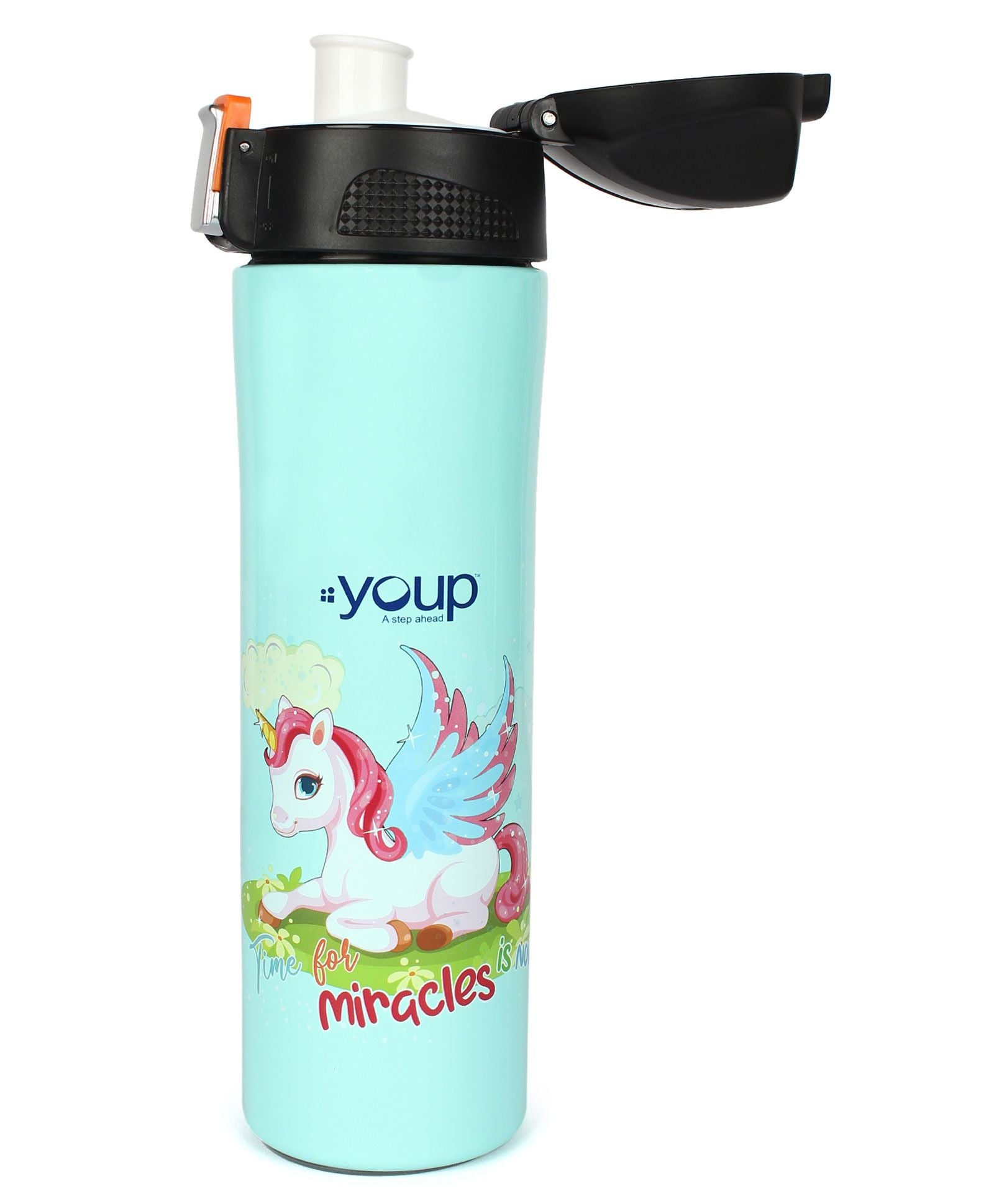 Youp Rolex Thermo Steel Bottle 500ml - Unicorn - Green