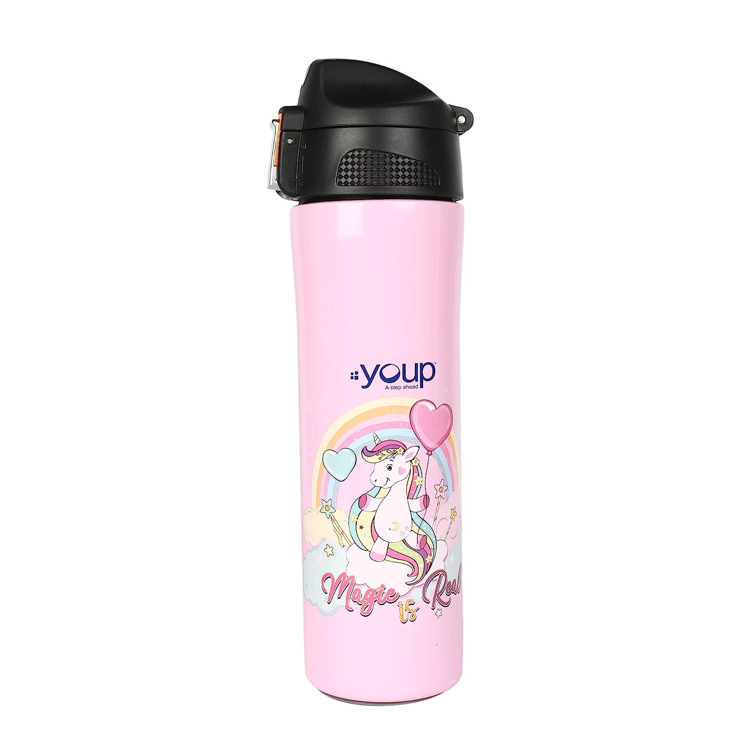 Youp Rolex Thermo Steel Bottle 500ml - Unicorn - Pink