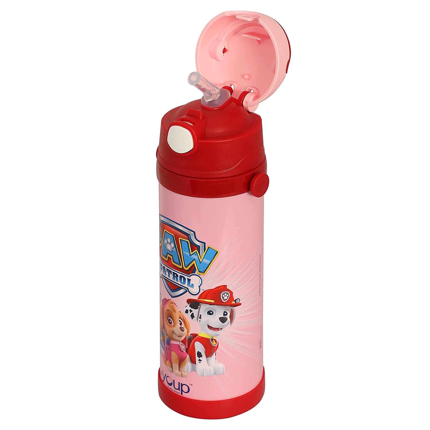 Youp Paw Patrol Insulated Double Wall Sipper Bottle Scooby 500 ml - Pink