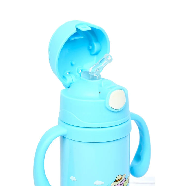 Youp Thermosteel insulated blue color kids sipper and feeding bottle EUDORA- 220 ml
