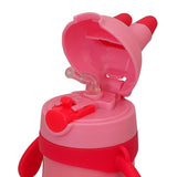 Youp Wiggly Thermo Steel Bottle 350ml - Owl Print - Pink
