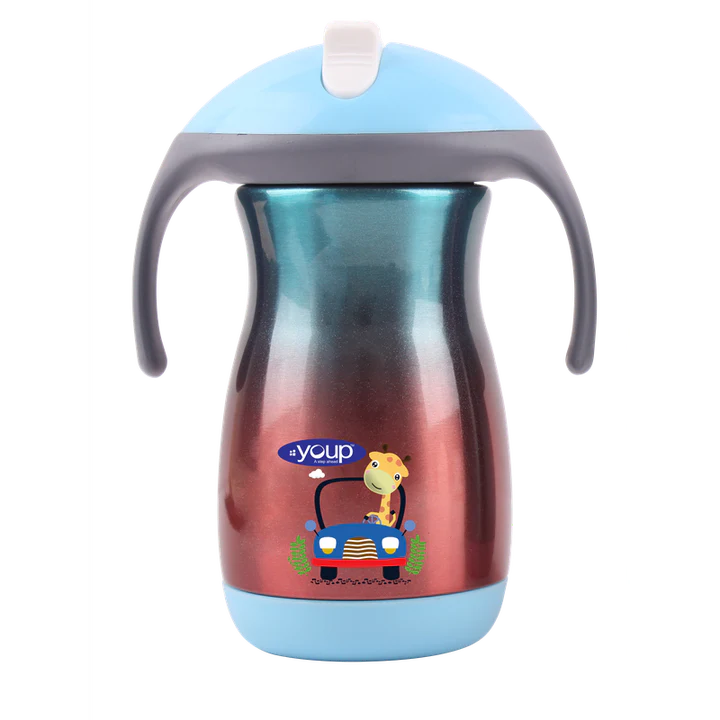 Youp Thermosteel insulated  kids sipper bottle with handle FRANC - 350 ml