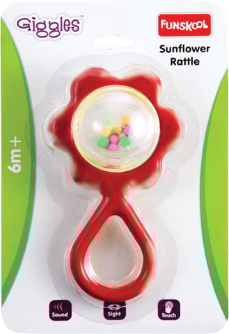 Giggles Sunflower Rattle Assortment
