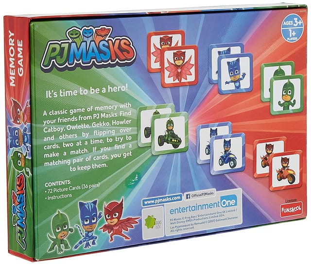 PJ MASKS MEMORY GAME