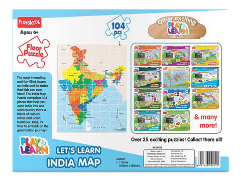 Funskool Let's Learn India Map